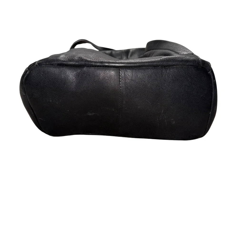 Lodis Backpack Women Medium Black Good Leather Zippered Minimalist Bag